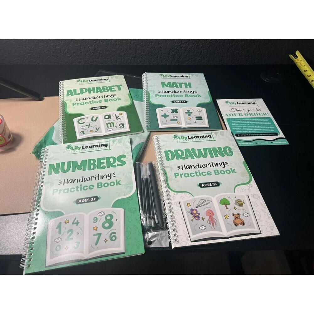 Engaging Practice Kit Reusable Workbooks Reading,math,drawing,alphabet